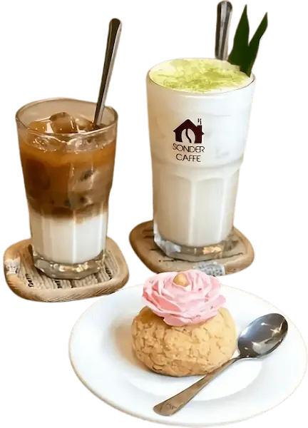 Cà phê và bánh ở Sonder Caffe