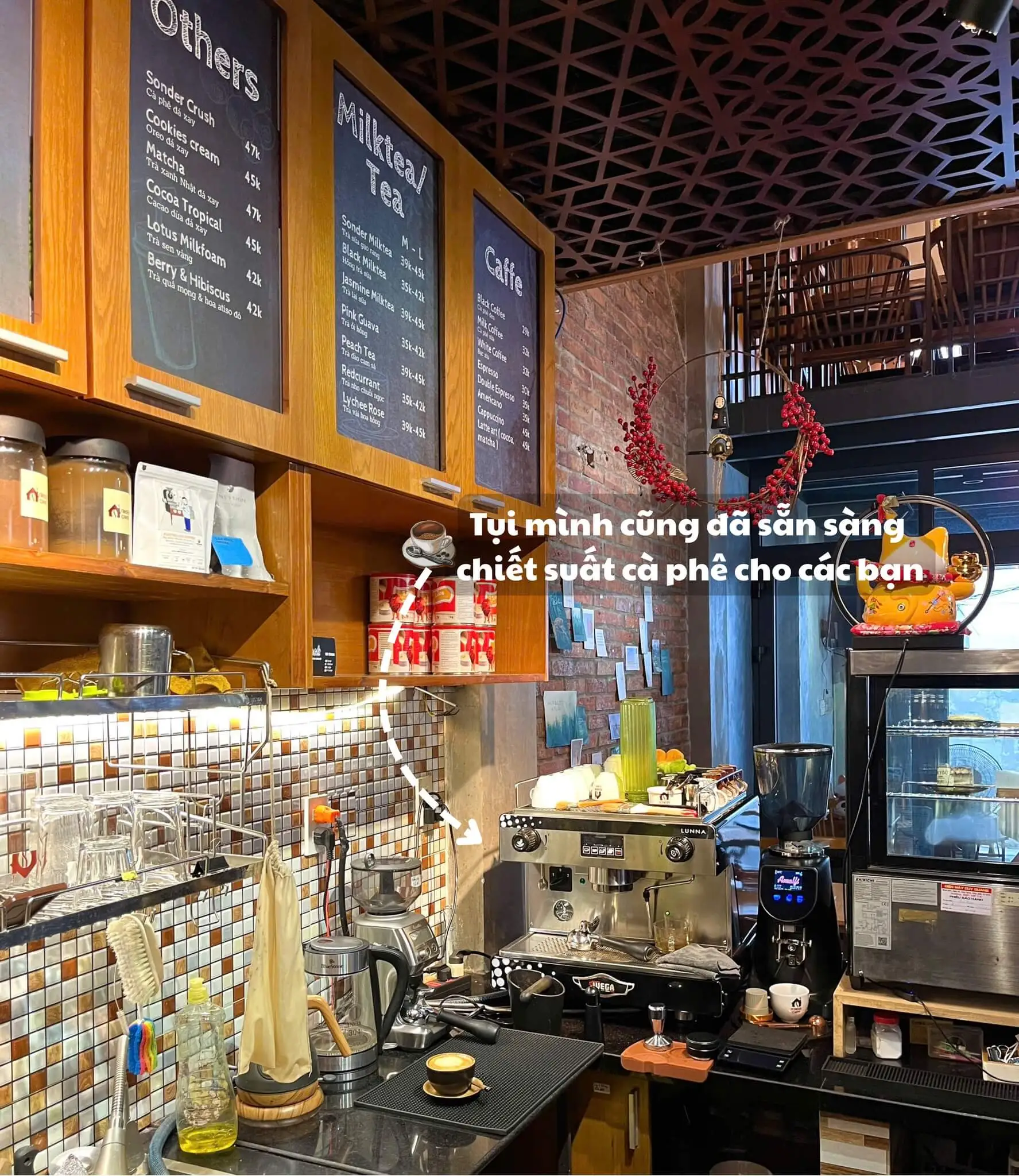 góc làm việc của pha chế